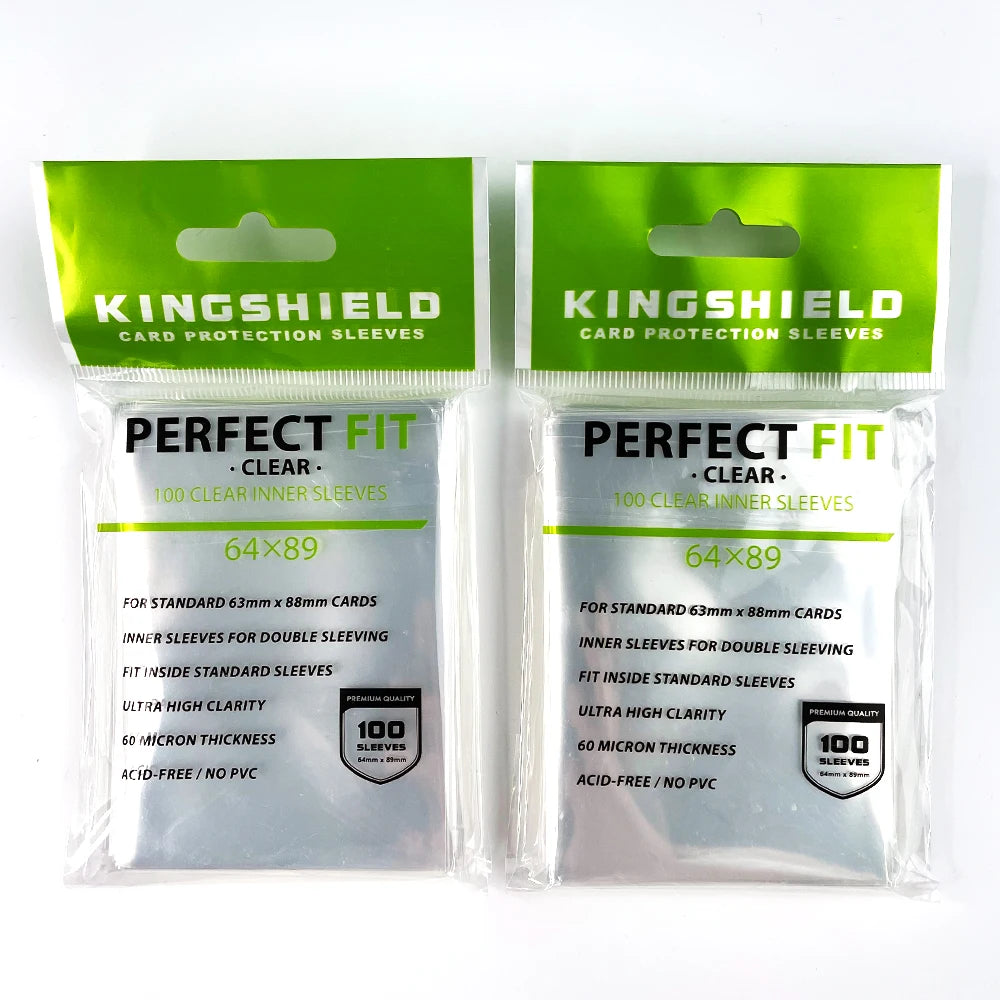 100Pcs/Lot 64*89Mm Clearcard Sleeve Perfect Fit Card Sleeve Card Protector Perfect Size PKM Inner Card Sleeves NO PVC