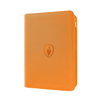 9 Pocket Zipper Card Binder, 360 Trading Card Holder Book, Premium PU Cover Zip Binder for Cards, Durable Side Loading Card